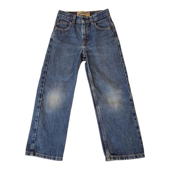Old Navy Boys' Blue Jeans Size 6 Regular Fit - Picture 1 of 8